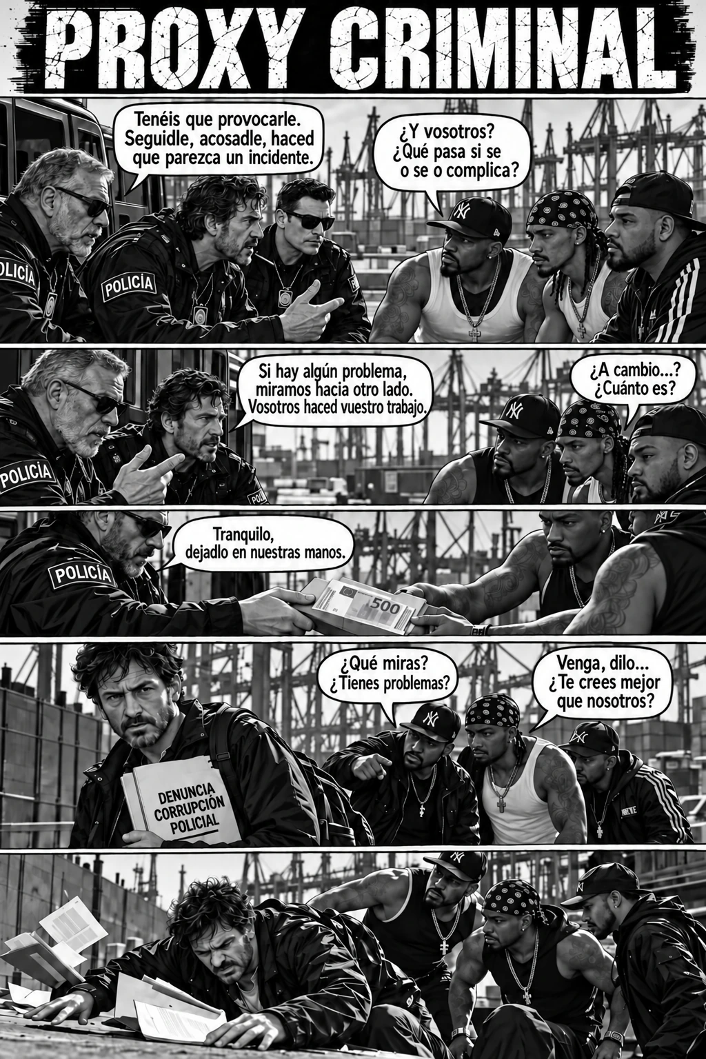 Viñeta Proxy criminal